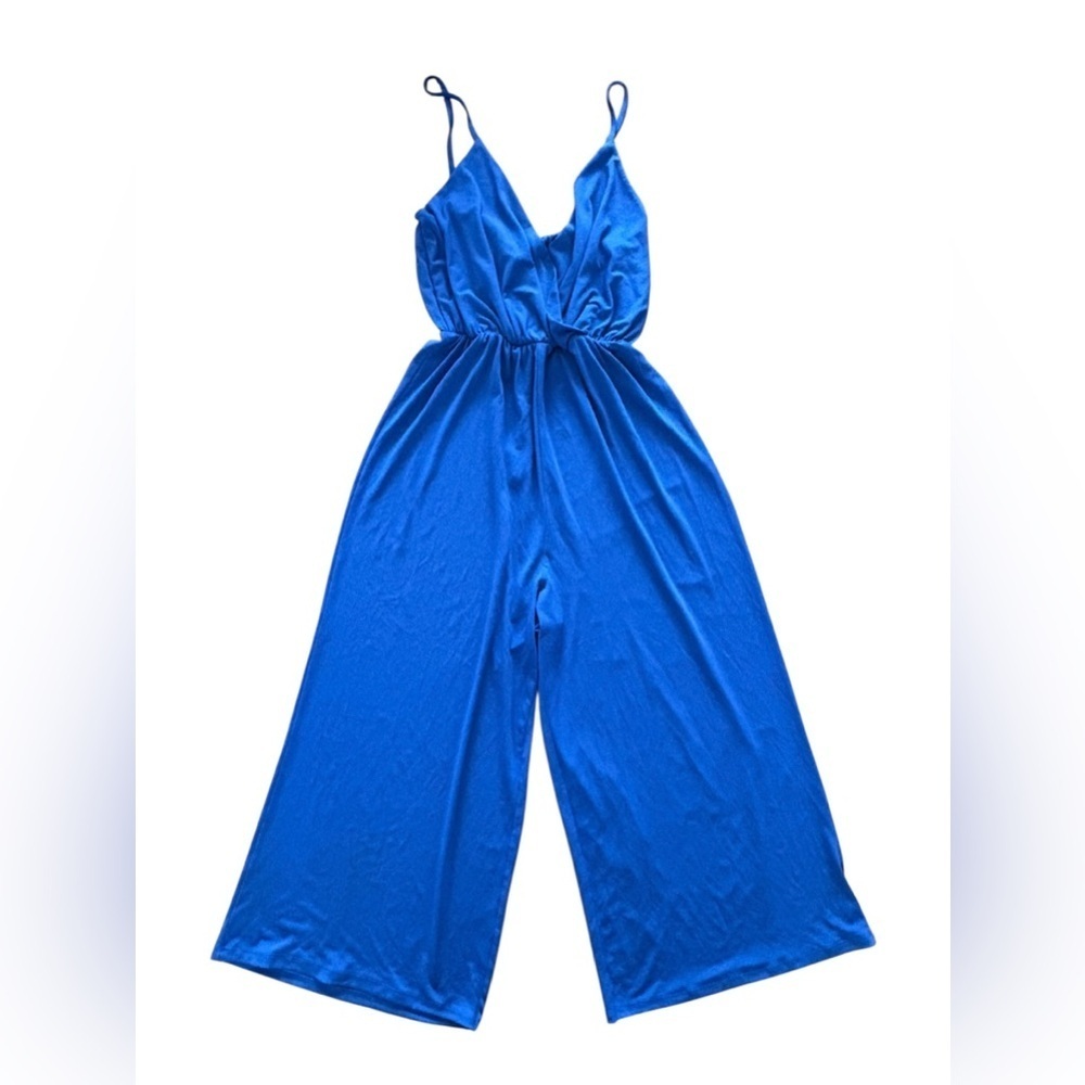 Elegant Sapphire Blue Jumpsuit